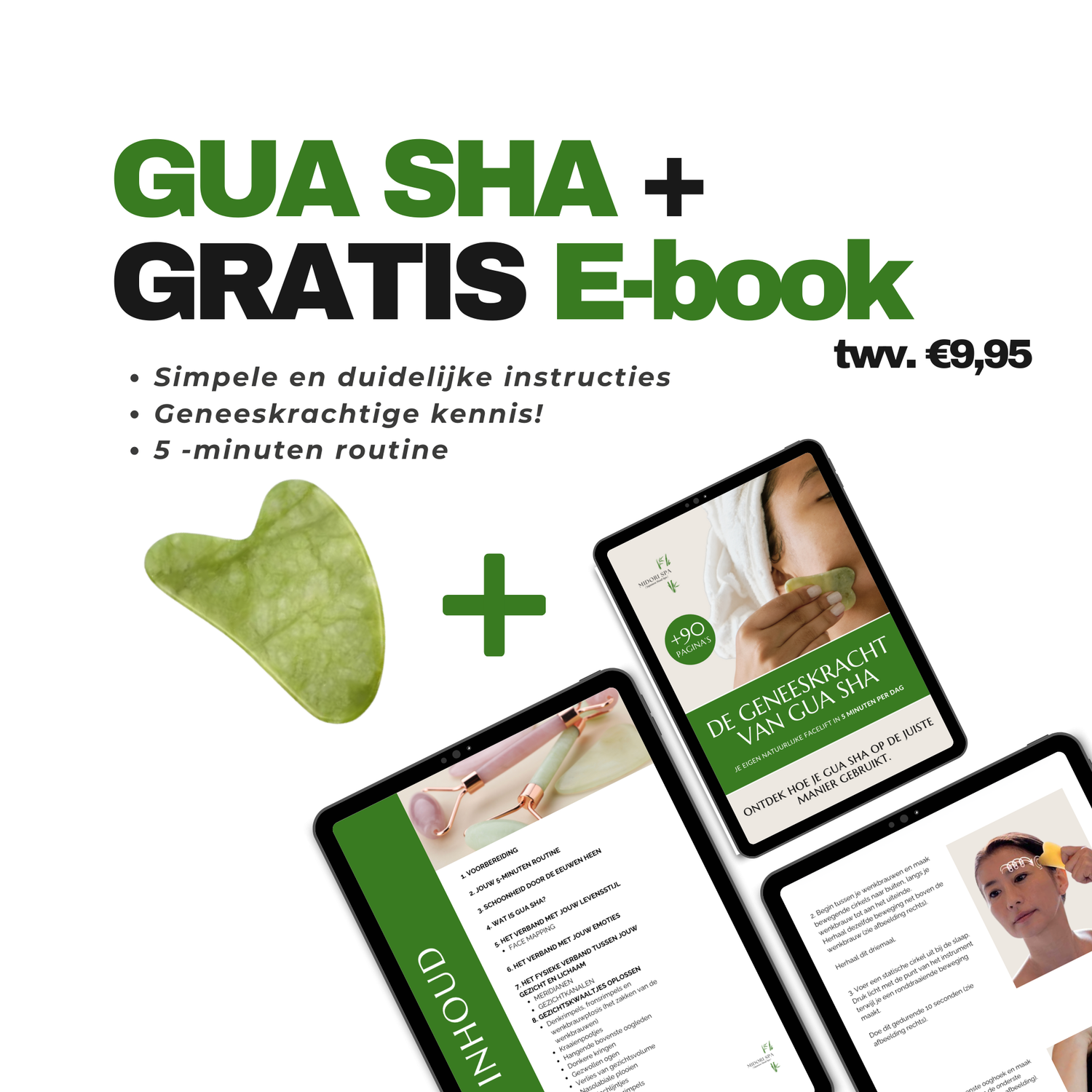 Luxe GUA SHA Moederdagcadeau met Gratis E-book – Natuurlijke Facelift & Meridiaan Kennis