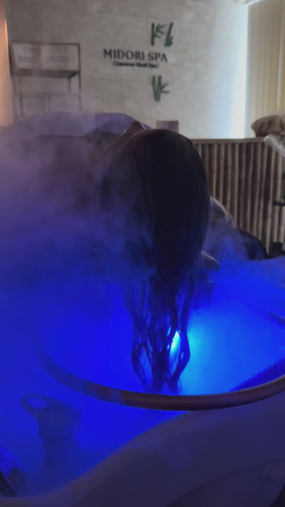 Luxe Japanese Head Spa nano stoombehandeling